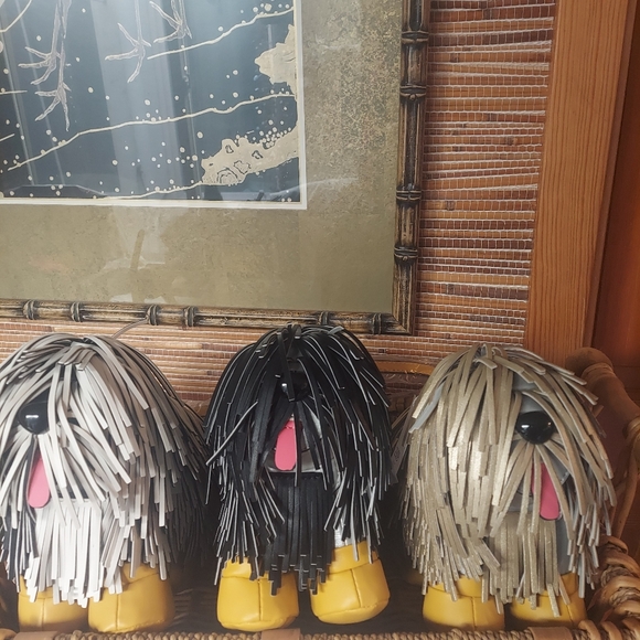 BOGO  SALE  New Shaggy  Trio Cream White, Gold Black Trendy Purse Happy New Year - Picture 4 of 5